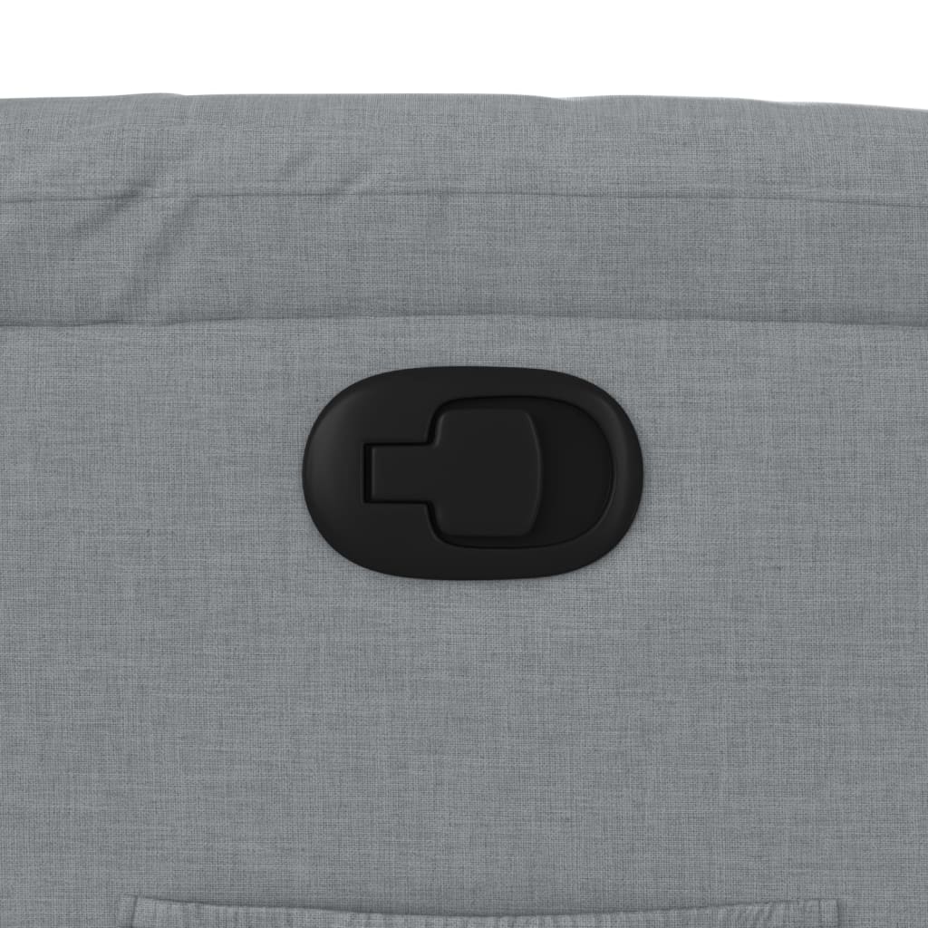 Poltrona reclinabile in tessuto grigio chiaro 3205720