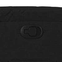 vidaXL Poltrona reclinabile in tessuto nero