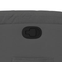 vidaXL Poltrona reclinabile in tessuto grigio scuro