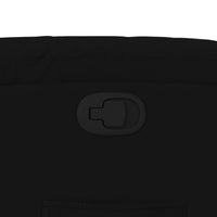 vidaXL Poltrona reclinabile in tessuto nero