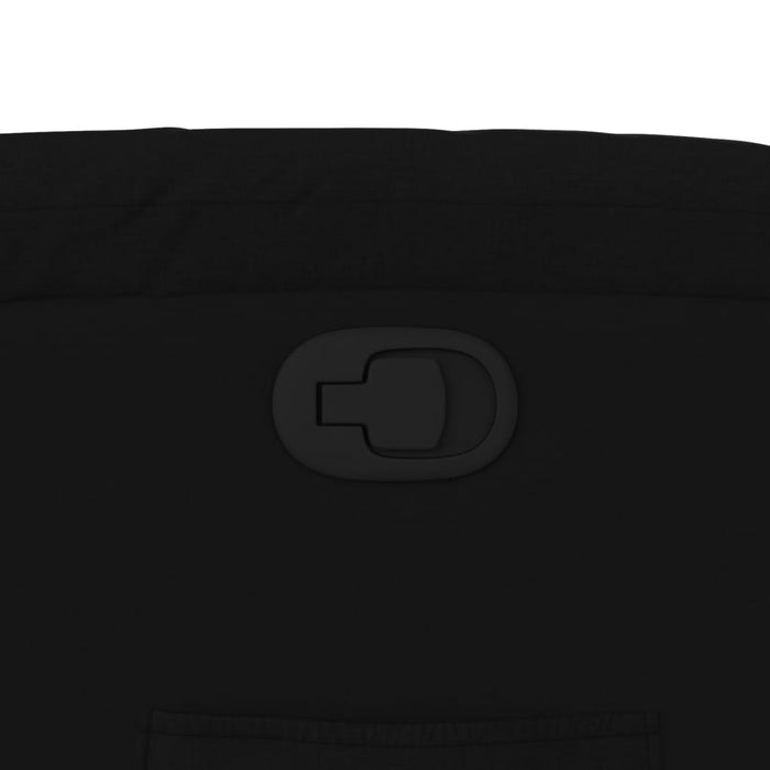 Poltrona reclinabile in tessuto nero 3205774