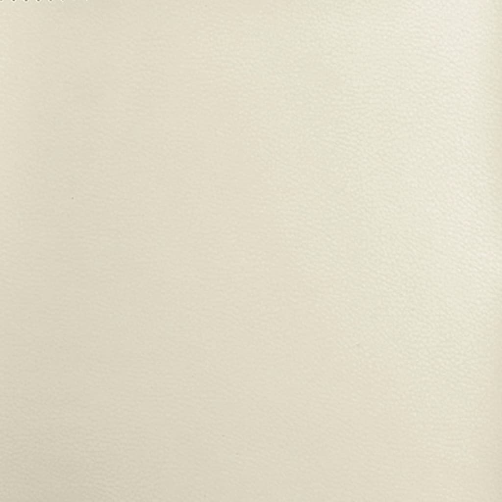 vidaXL Poltrona reclinabile in similpelle color crema