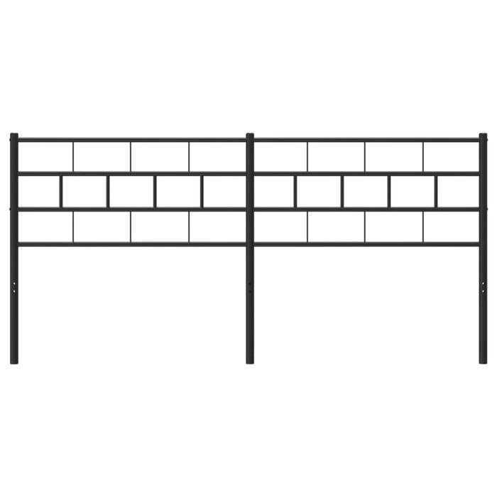 Testiera in Metallo Nero 200 cm 355697