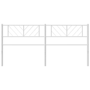 Testiera in Metallo Bianco 193 cm 372265