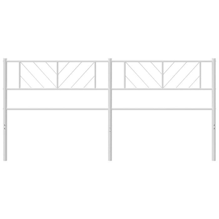 Testiera in Metallo Bianco 193 cm 372265