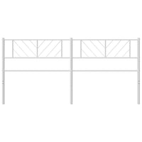 Testiera in Metallo Bianco 200 cm 372266