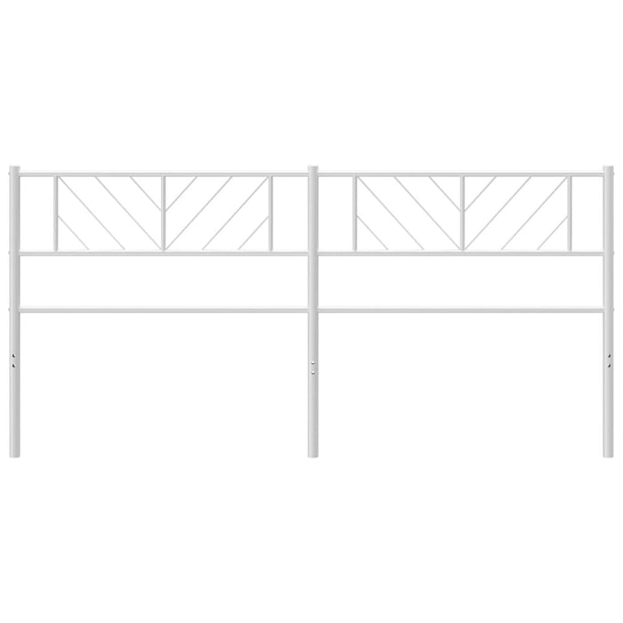 Testiera in Metallo Bianco 200 cm 372266