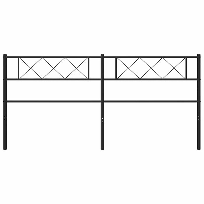 Testiera in Metallo Nero 193 cm 372314