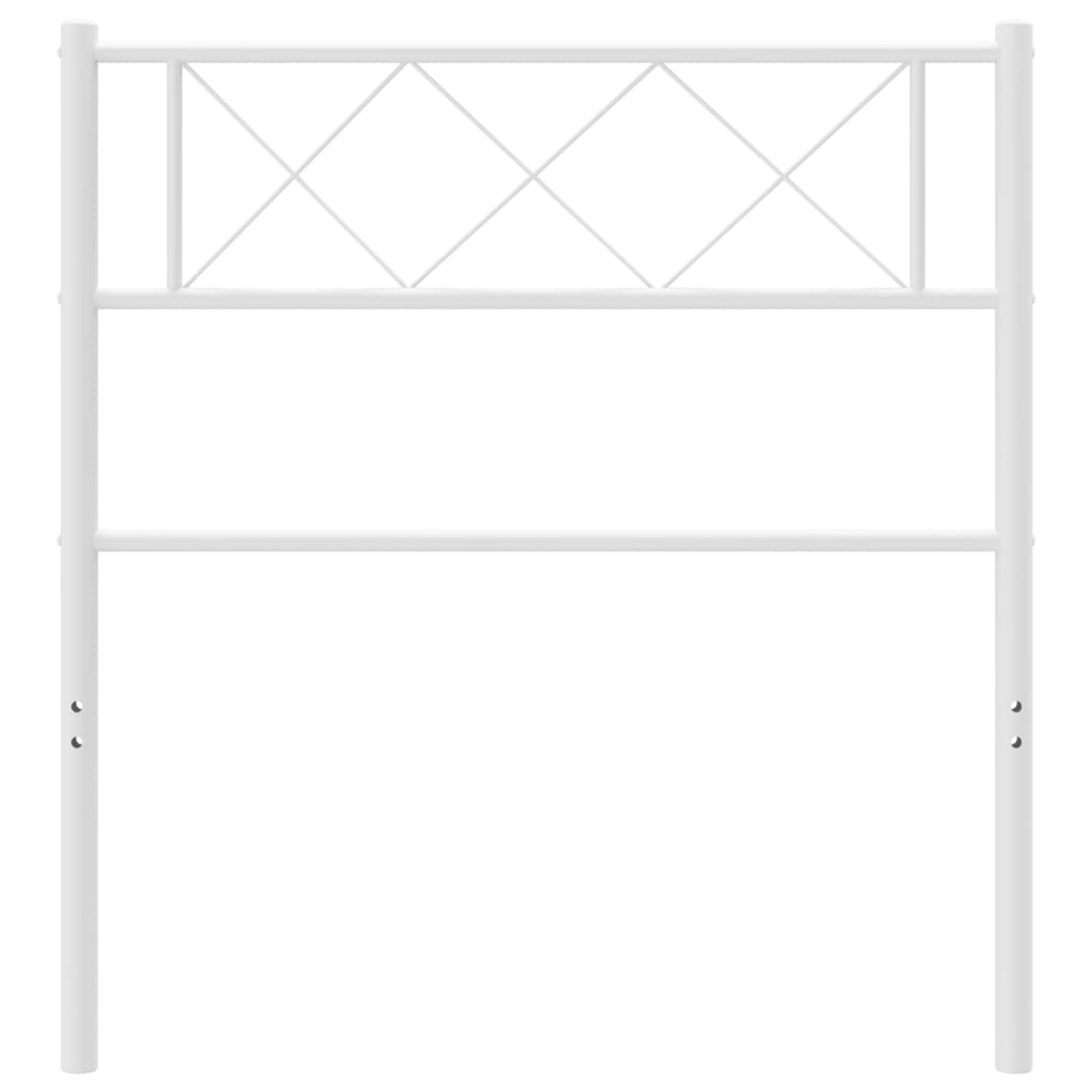 Testiera in Metallo Bianco 75 cm 372352