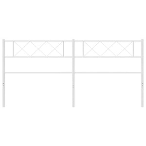 Testiera in Metallo Bianco 193 cm 372363