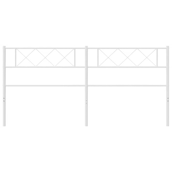 Testiera in Metallo Bianco 193 cm 372363