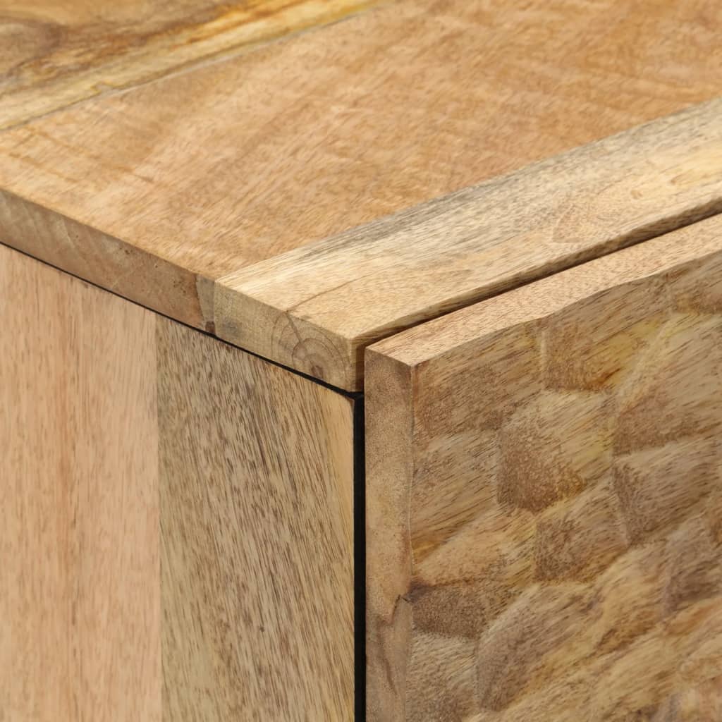 Credenze 2 pz 60x33x75 cm in Legno Massello di Mango 3206287
