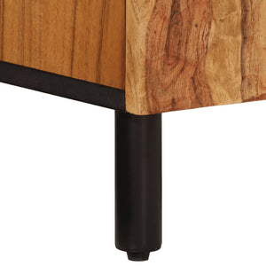 vidaXL Set Mobili da Bagno 2pz in Legno Massello di Acacia