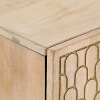 Credenze 3 pz 60x33x75 cm in Legno Massello di Mango 3206308