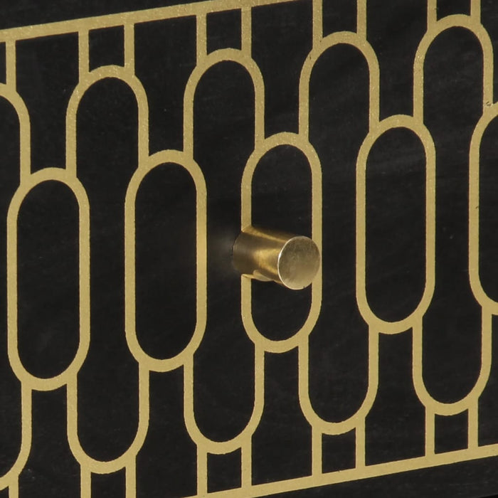 vidaXL Credenze 2 pz 60x33x75 cm in Legno Massello di Mango