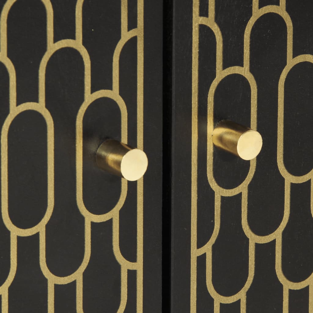 vidaXL Credenze 3 pz 60x33x75 cm in Legno Massello di Mango