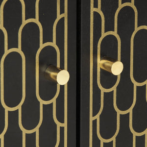 vidaXL Credenze 3 pz 60x33x75 cm in Legno Massello di Mango