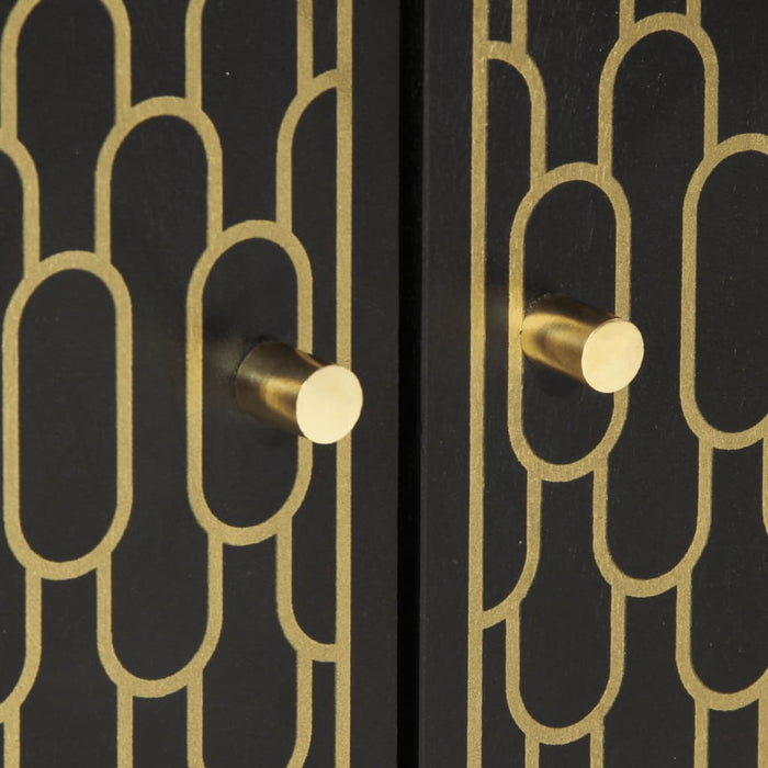 vidaXL Credenze 3 pz 60x33x75 cm in Legno Massello di Mango