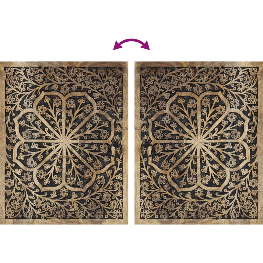 Set Mobili da Bagno 4 pz in Legno Massello di Mango 3206315