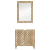 Set Mobili da Bagno 2pz in Legno Massello di Mango 3206317