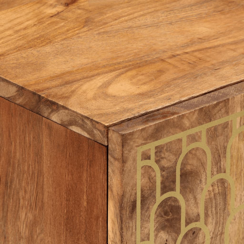 vidaXL Set Mobili da Bagno 2pz in Legno Massello di Mango