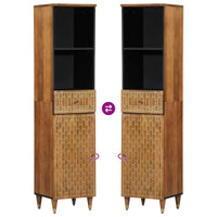 vidaXL Set Mobili da Bagno 3pz in Legno Massello di Mango