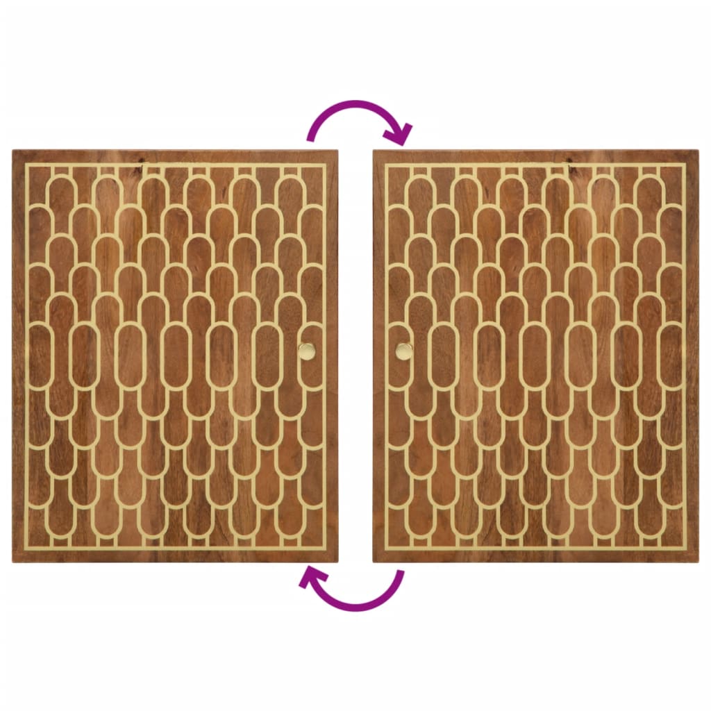 vidaXL Set Mobili da Bagno 4 pz in Legno Massello di Mango