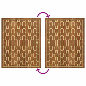 vidaXL Set Mobili da Bagno 4 pz in Legno Massello di Mango