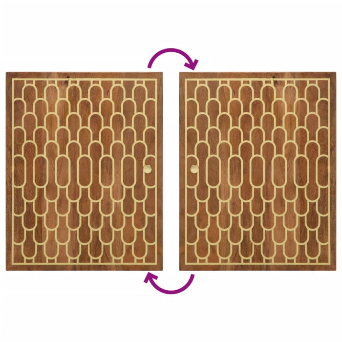 vidaXL Set Mobili da Bagno 4 pz in Legno Massello di Mango