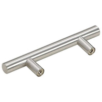 Maniglie per Mobili 10pz Argento 64mm in Acciaio Inox 155348