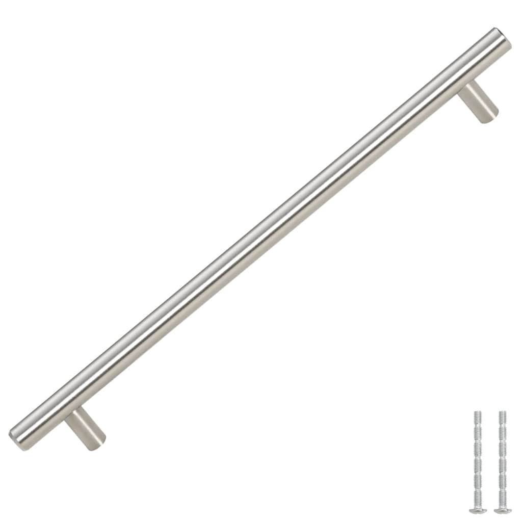 Maniglie per Mobili 5pz Argento 224mm in Acciaio Inox 155353