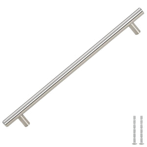 Maniglie per Mobili 5pz Argento 224mm in Acciaio Inox 155353