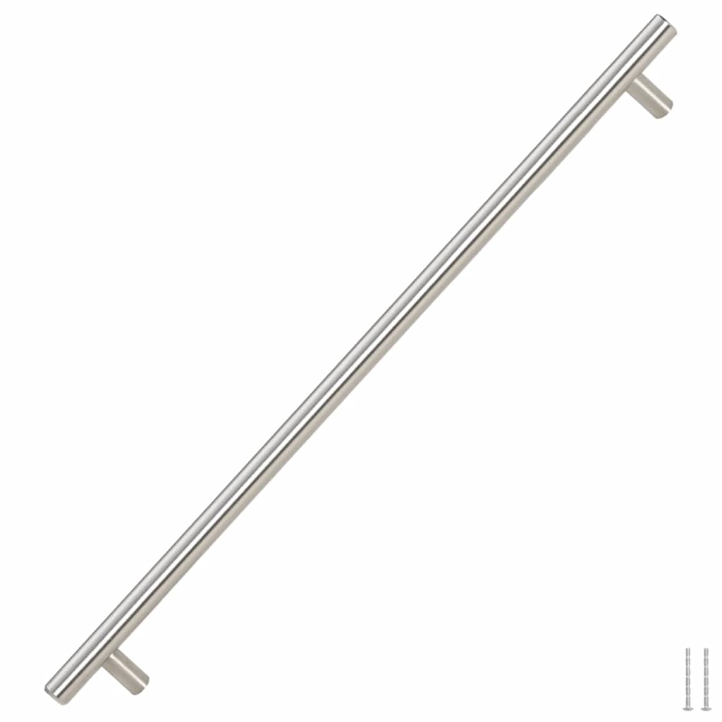 Maniglie per Mobili 5pz Argento 480mm in Acciaio Inoxcod mxl 108942