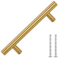 Maniglie per Mobili 10pz Oro 96mm in Acciaio Inoxcod mxl 108941