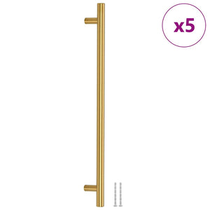 vidaXL Maniglie per Mobili 5pz Oro 320mm in Acciaio Inox