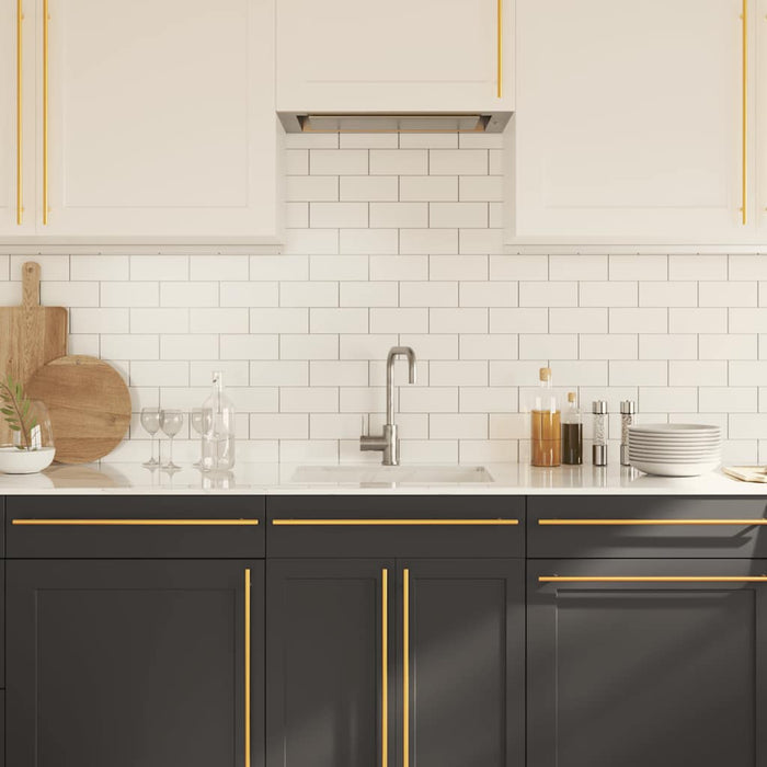 Maniglie per Mobili 5pz Oro 480mm in Acciaio Inox 155363