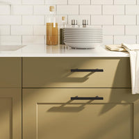 Maniglie per Mobili 10pz Nere 96mm in Acciaio Inox 155365