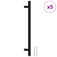 Maniglie per Mobili 5pz Nere 192mm in Acciaio Inoxcod mxl 84983
