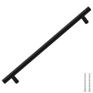 Maniglie per Mobili 5pz Nere 224mm in Acciaio Inoxcod mxl 108944
