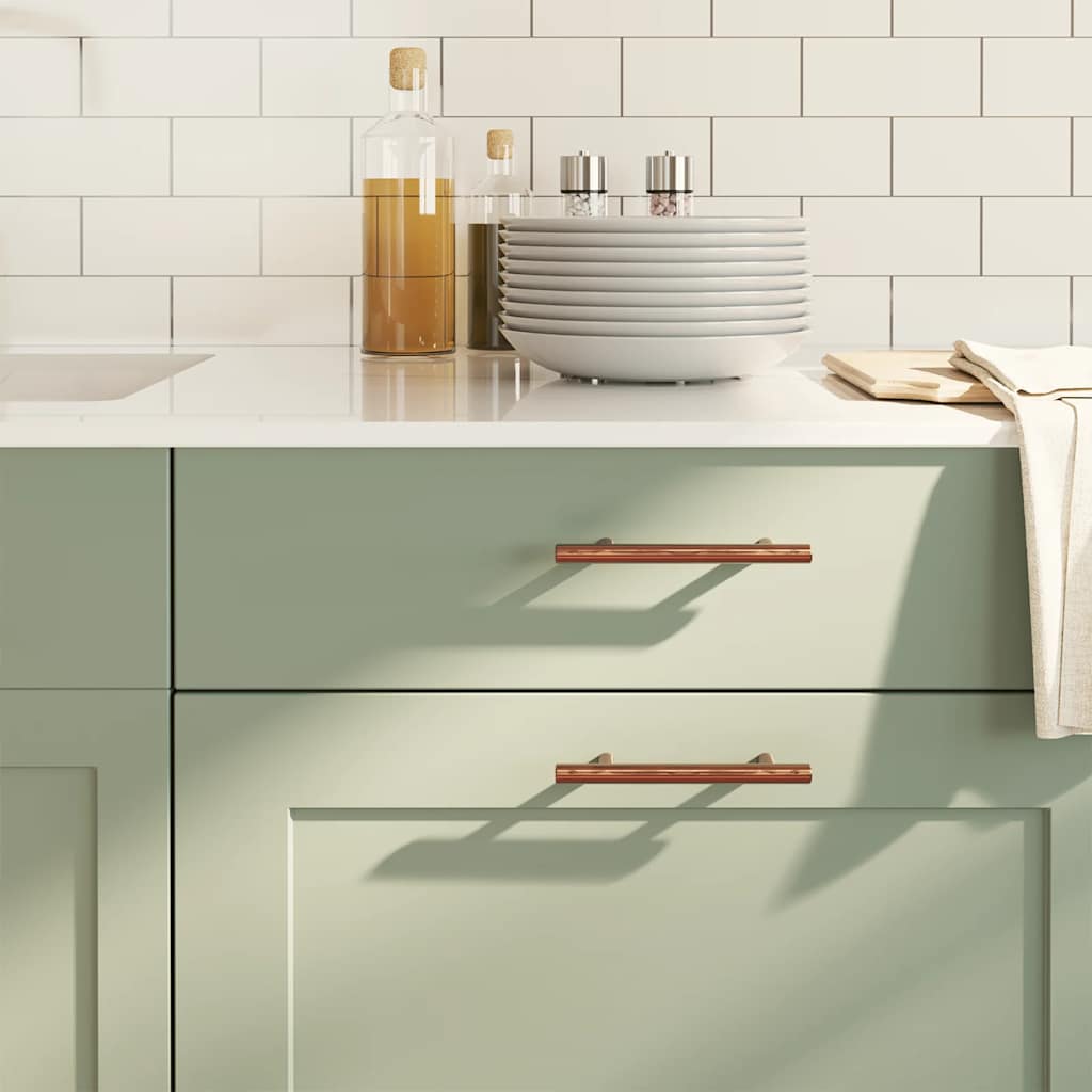 Maniglie per Mobili 10pz Bronzo 96mm in Acciaio Inoxcod mxl 132917