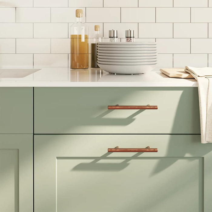 Maniglie per Mobili 10pz Bronzo 96mm in Acciaio Inox 155373