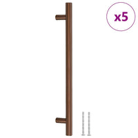 Maniglie per Mobili 5pz Bronzo 192mm in Acciaio Inoxcod mxl 108946