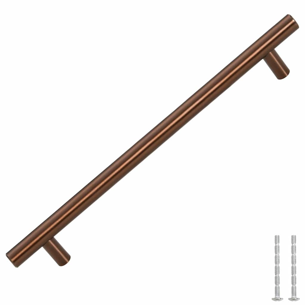 Maniglie per Mobili 5pz Bronzo 192mm in Acciaio Inoxcod mxl 108946
