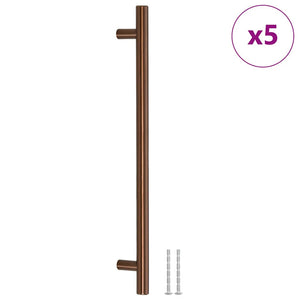 Maniglie per Mobili 5pz Bronzo 224mm in Acciaio Inoxcod mxl 84984