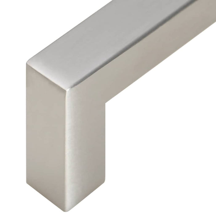 Maniglie per Mobili 10pz Argento 128mm in Acciaio Inox 155382