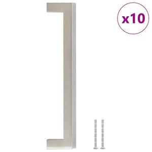 Maniglie per Mobili 10pz Argento 160mm in Acciaio Inoxcod mxl 108949