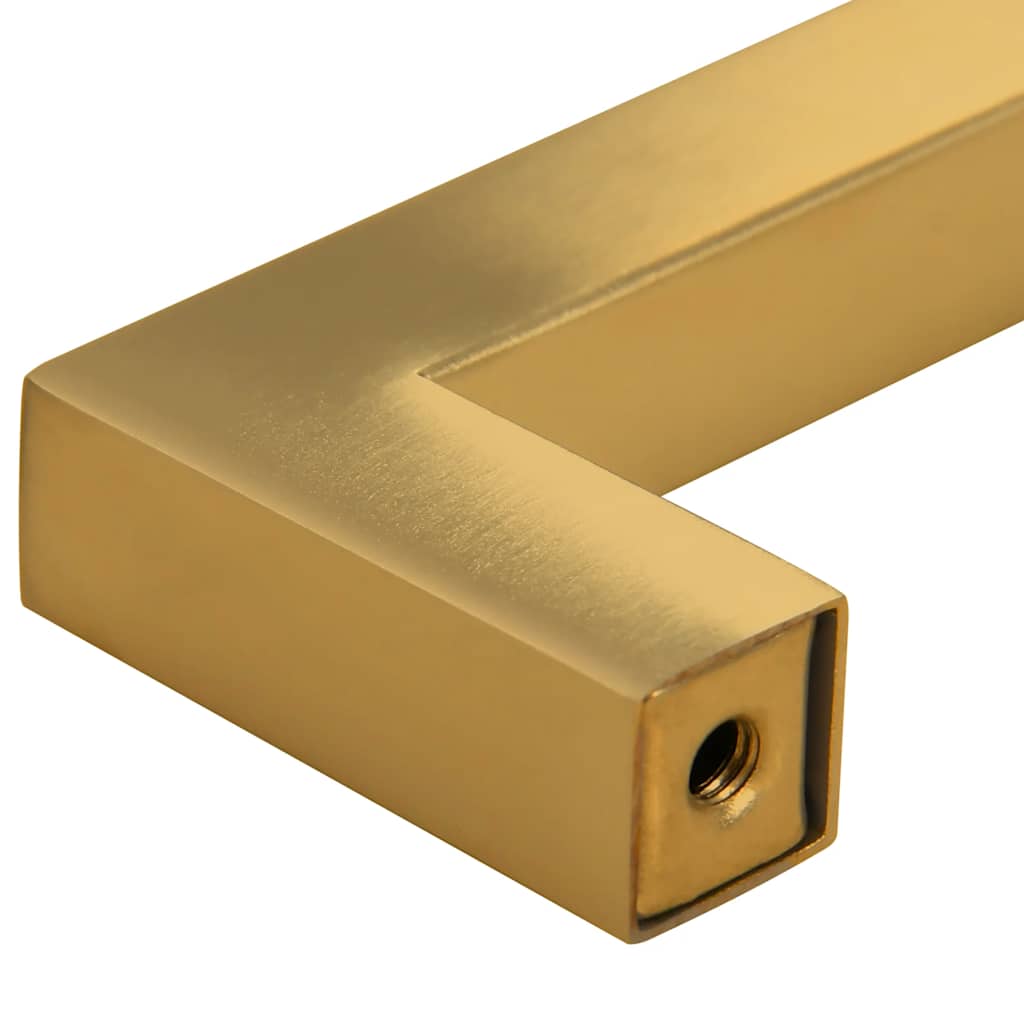 Maniglie per Mobili 10pz Oro 96mm in Acciaio Inox 155389