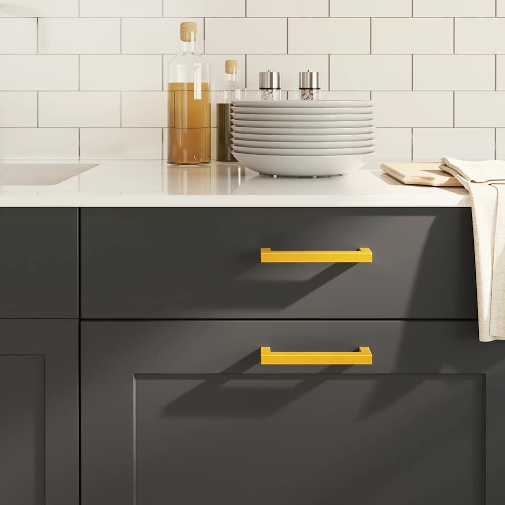 Maniglie per Mobili 10pz Oro 128mm in Acciaio Inoxcod mxl 132920