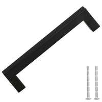 Maniglie per Mobili 10pz Nere 128mm in Acciaio Inox 155398