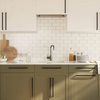 Maniglie per Mobili 5pz Nere 320mm in Acciaio Inox 155402